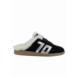 NEW BACK 70 women's easter fl backless sneakers in black silver